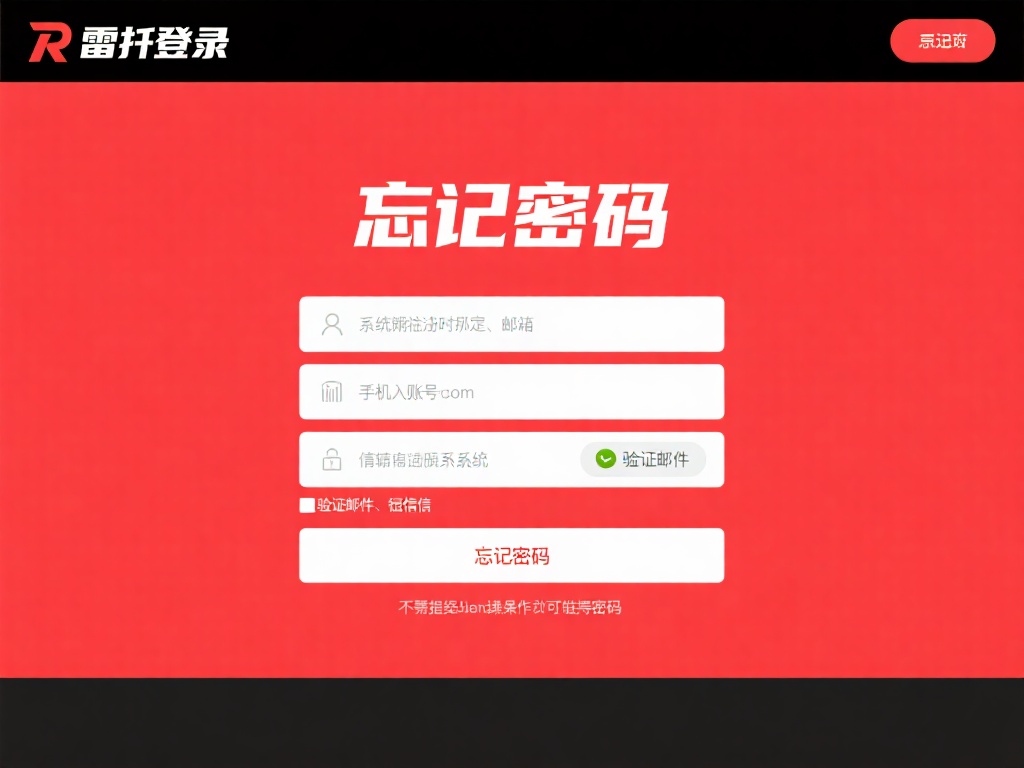 教您如何轻松找回雷竞技账号登录信息 使用“忘记密码”功能
您可以在雷竞技登录界面找到